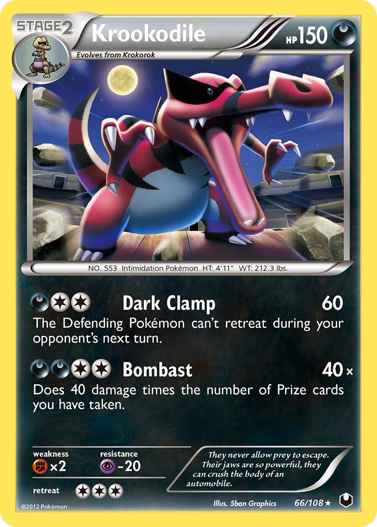 Krookodile (66/108) (Theme Deck Exclusive) [Black & White: Dark Explorers] - Card Brawlers | Quebec | Canada | Yu-Gi-Oh!