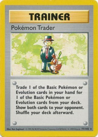 Pokemon Trader (77/102) [Base Set Shadowless Unlimited] - Card Brawlers | Quebec | Canada | Yu-Gi-Oh!