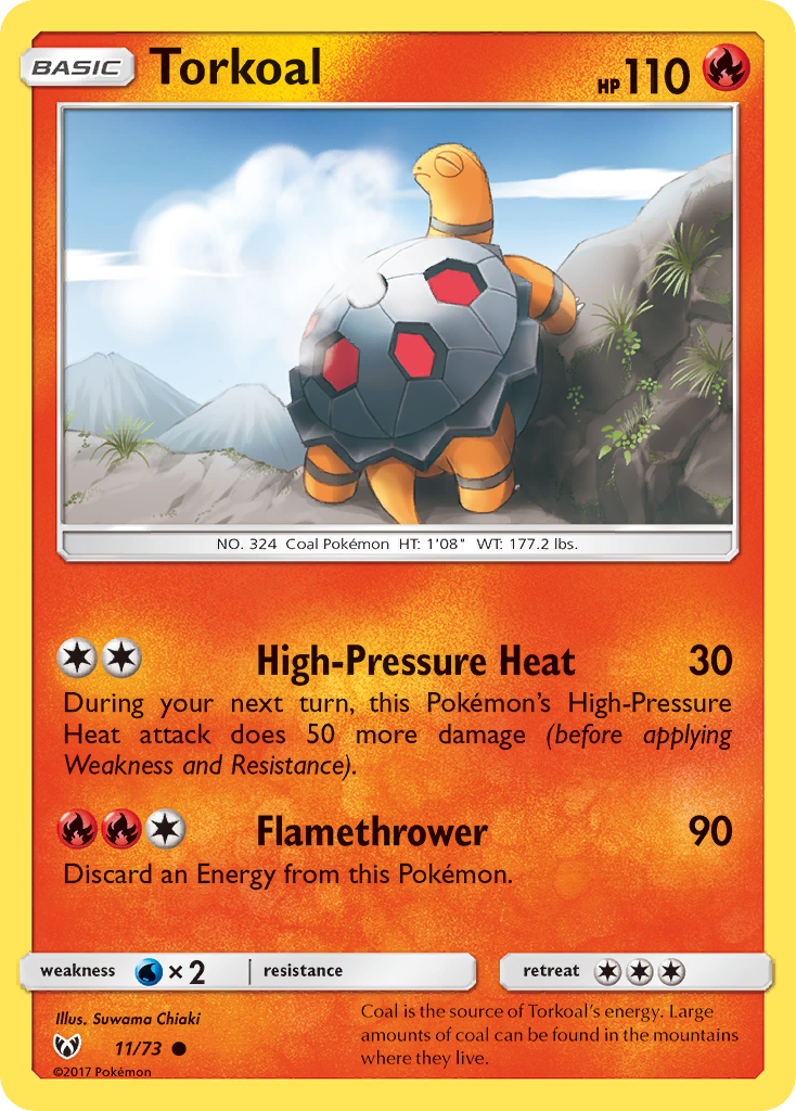 Torkoal (11/73) [Sun & Moon: Shining Legends] - Card Brawlers | Quebec | Canada | Yu-Gi-Oh!