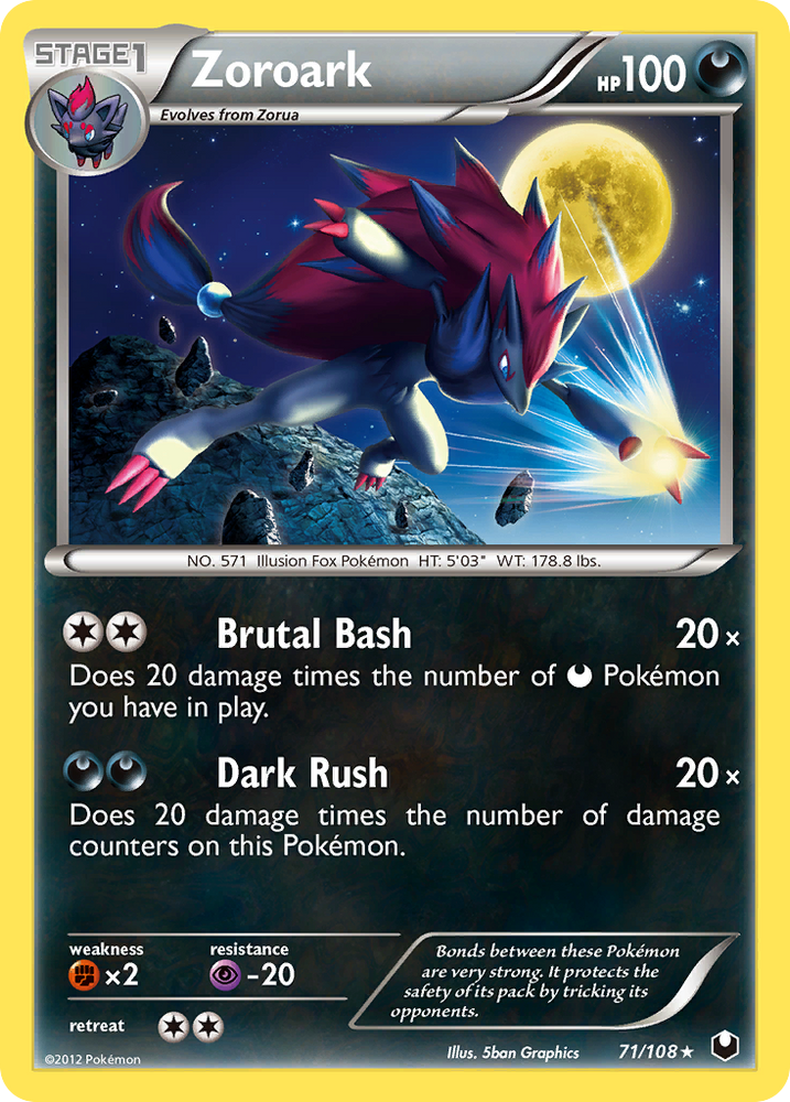 Zoroark (71/108) [Black & White: Dark Explorers] - Card Brawlers | Quebec | Canada | Yu-Gi-Oh!