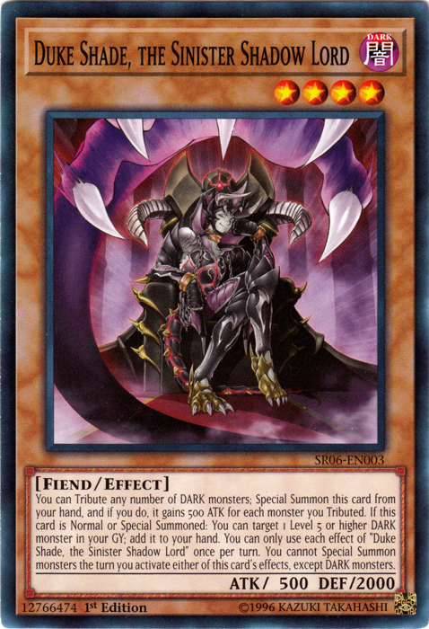 Duke Shade, the Sinister Shadow Lord [SR06-EN003] Common - Card Brawlers | Quebec | Canada | Yu-Gi-Oh!