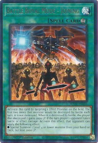 Battle Royal Mode - Joining [MAZE-EN026] Rare - Card Brawlers | Quebec | Canada | Yu-Gi-Oh!