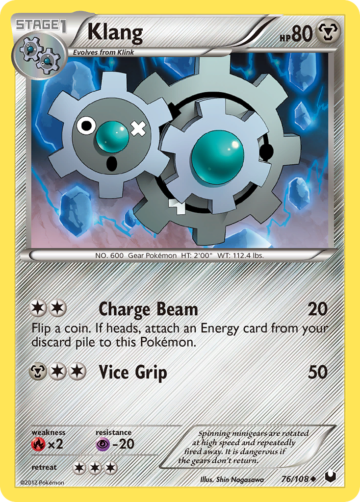 Klang (76/108) [Black & White: Dark Explorers] - Card Brawlers | Quebec | Canada | Yu-Gi-Oh!