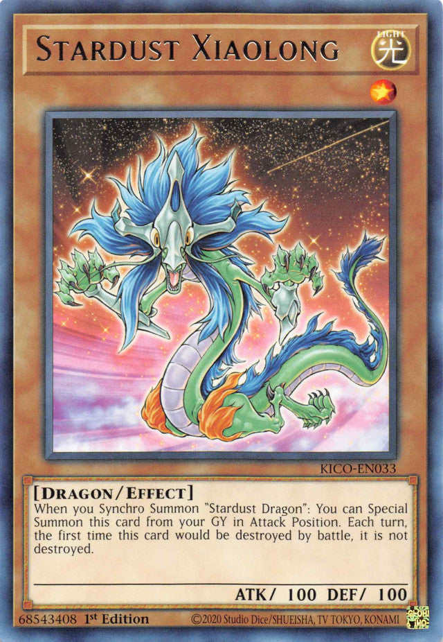 Stardust Xiaolong [KICO-EN033] Rare - Card Brawlers | Quebec | Canada | Yu-Gi-Oh!