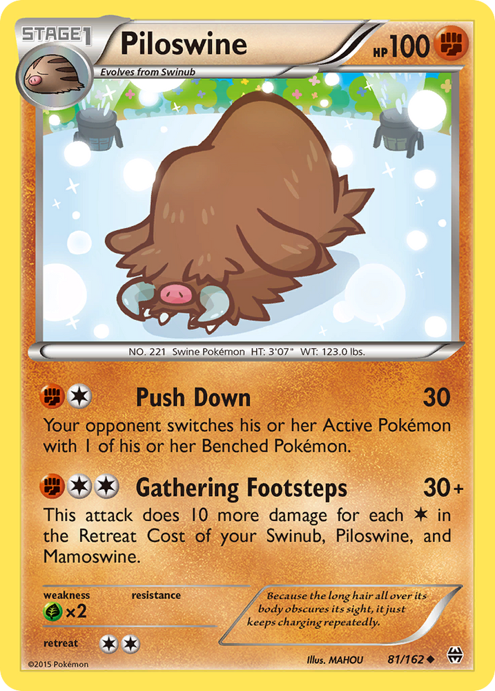 Piloswine (81/162) [XY: BREAKthrough] - Card Brawlers | Quebec | Canada | Yu-Gi-Oh!