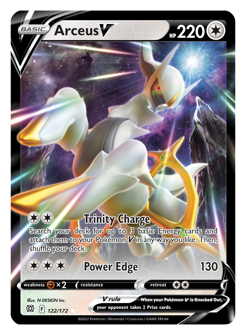Arceus V (122/172) [Sword & Shield: Brilliant Stars] - Card Brawlers | Quebec | Canada | Yu-Gi-Oh!