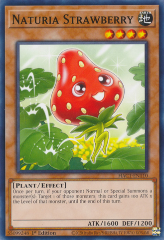 Naturia Strawberry [HAC1-EN110] Common - Card Brawlers | Quebec | Canada | Yu-Gi-Oh!