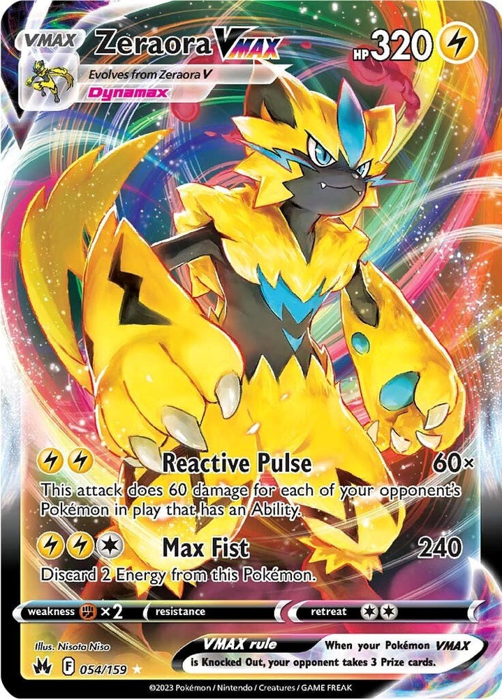 Zeraora VMAX (054/159) [Sword & Shield: Crown Zenith] - Card Brawlers | Quebec | Canada | Yu-Gi-Oh!