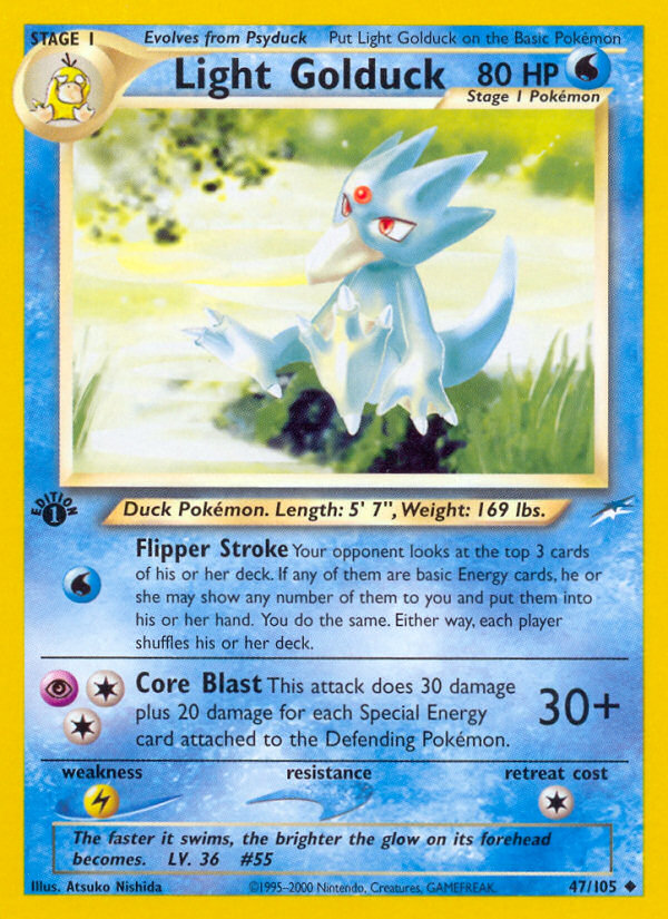 Light Golduck (47/105) [Neo Destiny 1st Edition] - Card Brawlers | Quebec | Canada | Yu-Gi-Oh!