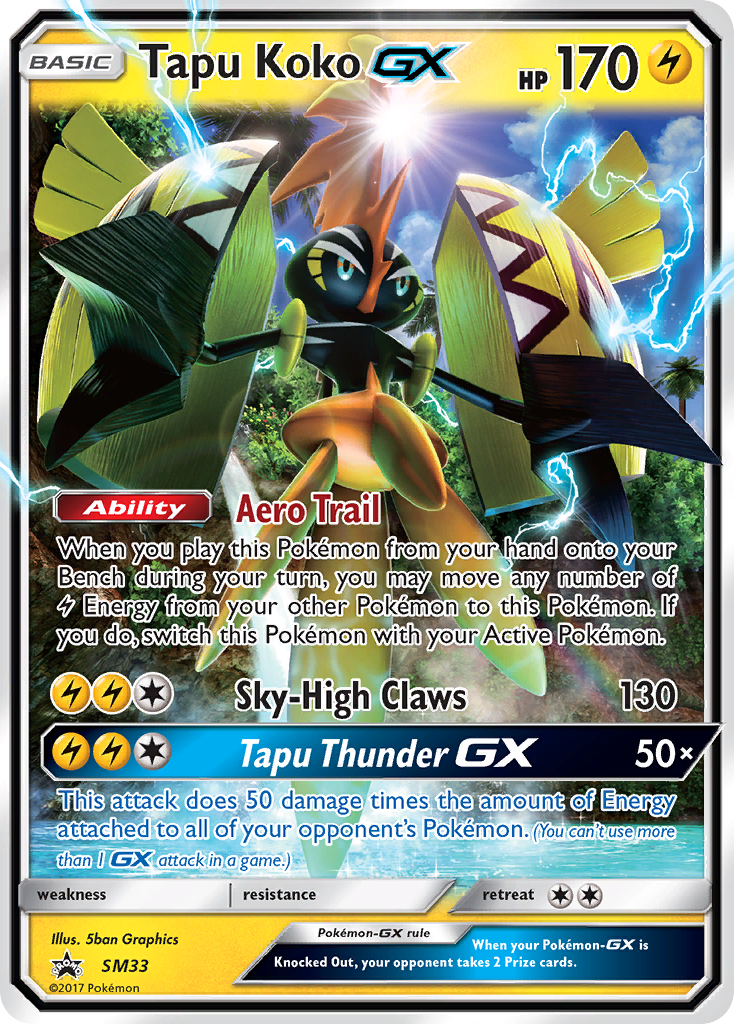 Tapu Koko GX (SM33) [Sun & Moon: Black Star Promos] - Card Brawlers | Quebec | Canada | Yu-Gi-Oh!