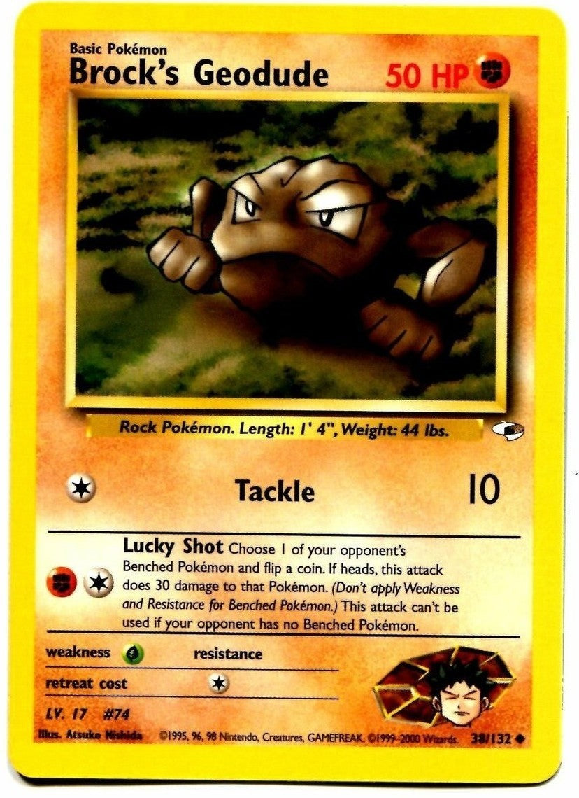 Brock's Geodude (38/132) [Gym Heroes Unlimited] - Card Brawlers | Quebec | Canada | Yu-Gi-Oh!