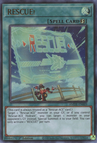 RESCUE! [AMDE-EN009] Ultra Rare - Card Brawlers | Quebec | Canada | Yu-Gi-Oh!