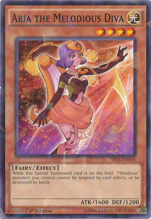 Aria the Melodious Diva [SP15-EN018] Shatterfoil Rare - Card Brawlers | Quebec | Canada | Yu-Gi-Oh!