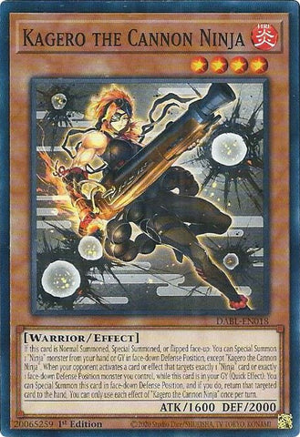 Kagero the Cannon Ninja [DABL-EN018] Common - Card Brawlers | Quebec | Canada | Yu-Gi-Oh!