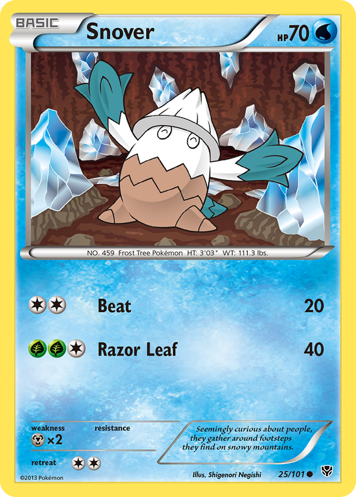 Snover (25/101) [Black & White: Plasma Blast] - Card Brawlers | Quebec | Canada | Yu-Gi-Oh!