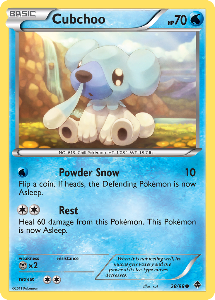Cubchoo (28/98) [Black & White: Emerging Powers] - Card Brawlers | Quebec | Canada | Yu-Gi-Oh!
