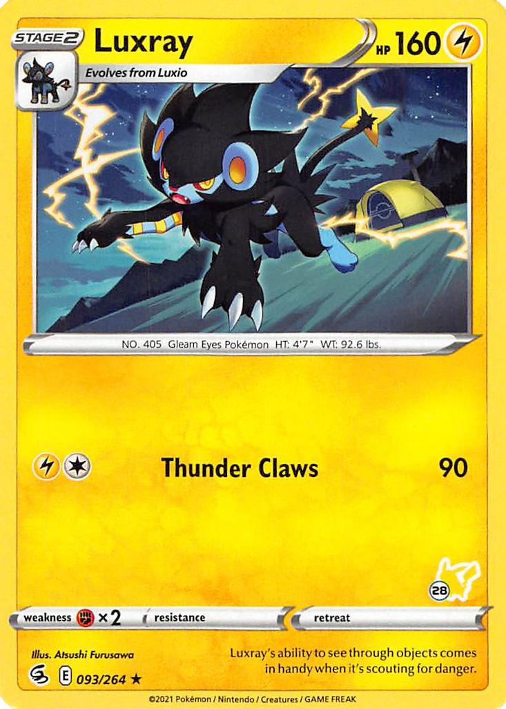 Luxray (093/264) (Pikachu Stamp #28) [Battle Academy 2022] - Card Brawlers | Quebec | Canada | Yu-Gi-Oh!