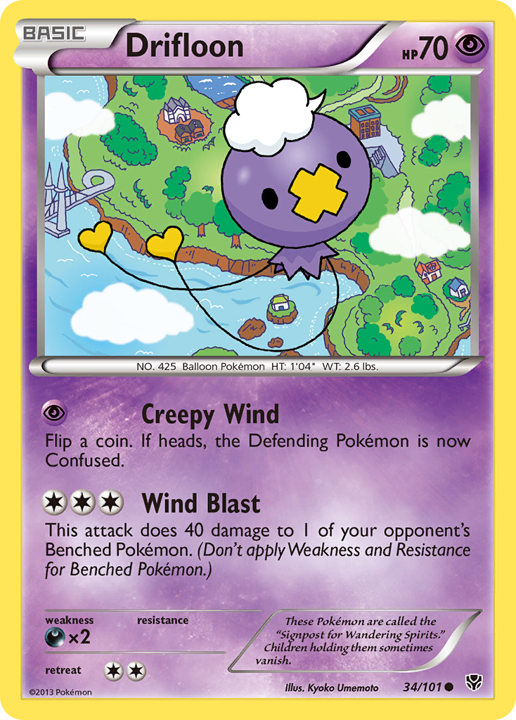 Drifloon (34/101) [Black & White: Plasma Blast] - Card Brawlers | Quebec | Canada | Yu-Gi-Oh!