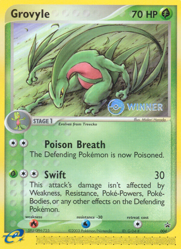 Grovyle (004) [Nintendo: Black Star Promos] - Card Brawlers | Quebec | Canada | Yu-Gi-Oh!