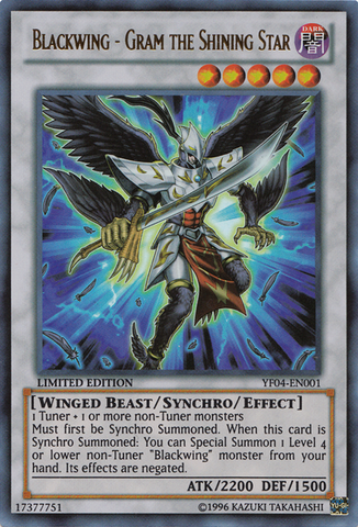 Blackwing - Gram the Shining Star [YF04-EN001] Ultra Rare - Card Brawlers | Quebec | Canada | Yu-Gi-Oh!