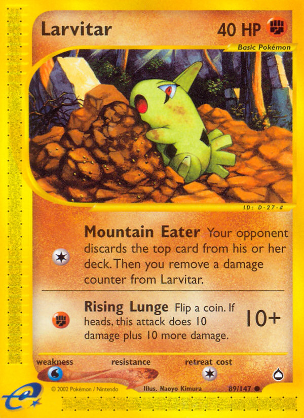 Larvitar (89/147) [Aquapolis] - Card Brawlers | Quebec | Canada | Yu-Gi-Oh!