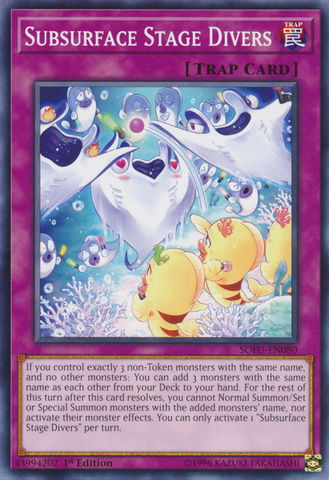 Subsurface Stage Divers [SOFU-EN080] Short Print - Card Brawlers | Quebec | Canada | Yu-Gi-Oh!