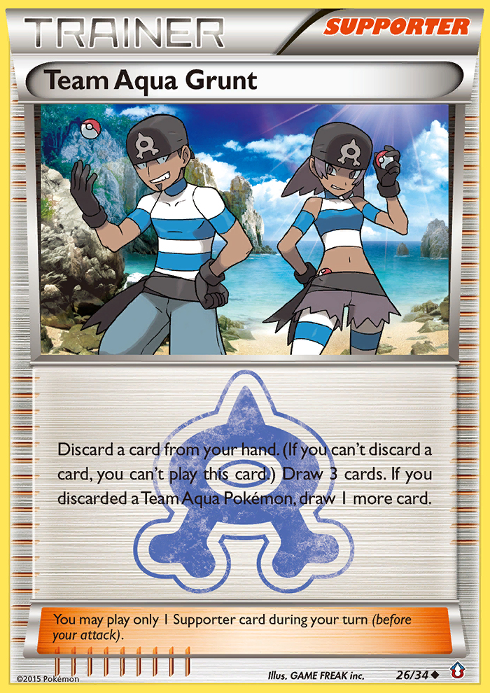 Team Aqua Grunt (26/34) [XY: Double Crisis] - Card Brawlers | Quebec | Canada | Yu-Gi-Oh!