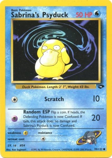 Sabrina's Psyduck (99/132) [Gym Challenge Unlimited] - Card Brawlers | Quebec | Canada | Yu-Gi-Oh!