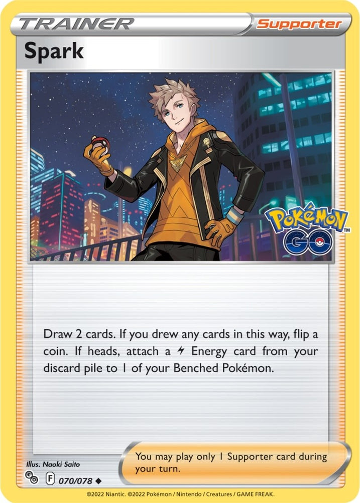 Spark (070/078) [Pokémon GO] - Card Brawlers | Quebec | Canada | Yu-Gi-Oh!