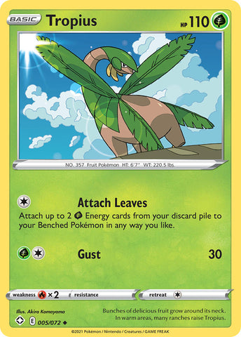 Tropius (005/072) [Sword & Shield: Shining Fates] - Card Brawlers | Quebec | Canada | Yu-Gi-Oh!