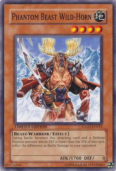 Phantom Beast Wild-Horn [GLD2-EN012] Common - Card Brawlers | Quebec | Canada | Yu-Gi-Oh!