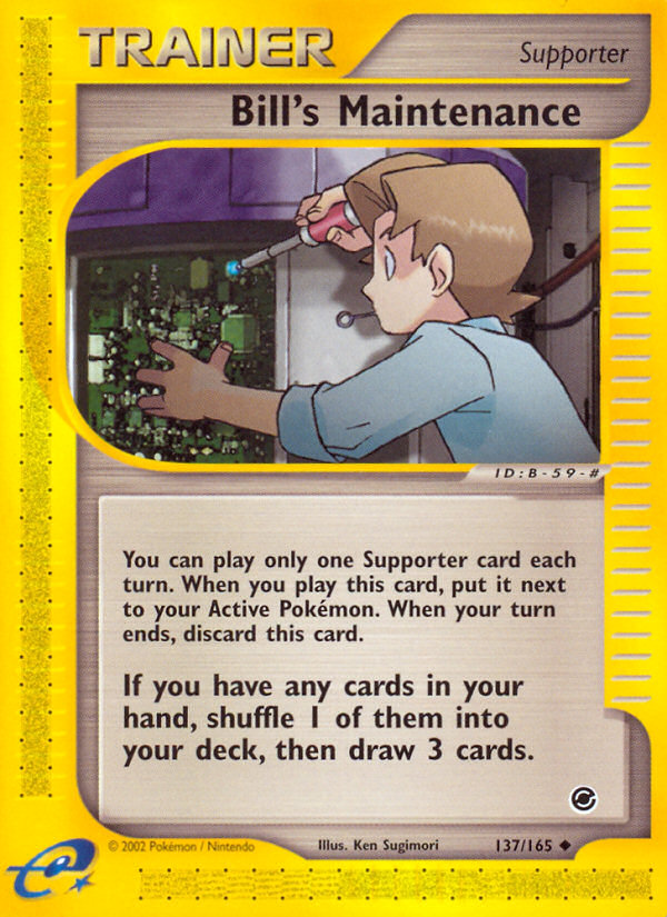 Bill's Maintenance (137/165) [Expedition: Base Set] - Card Brawlers | Quebec | Canada | Yu-Gi-Oh!