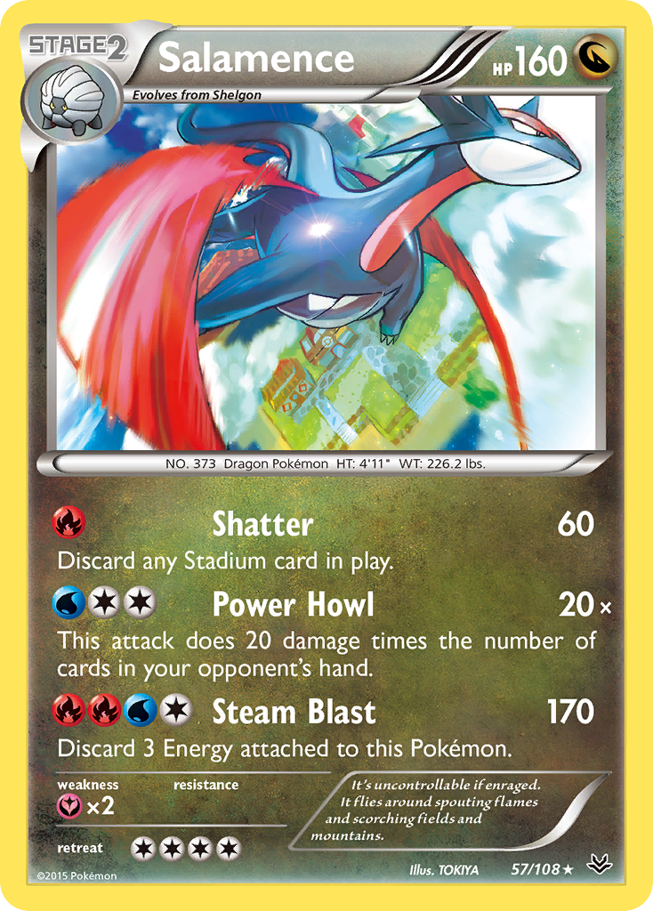 Salamence (57/108) [XY: Roaring Skies] - Card Brawlers | Quebec | Canada | Yu-Gi-Oh!