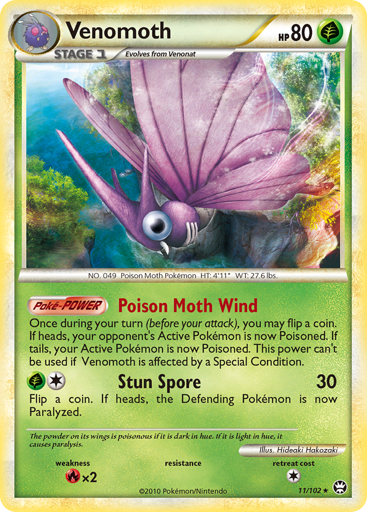 Venomoth (11/102) [HeartGold & SoulSilver: Triumphant] - Card Brawlers | Quebec | Canada | Yu-Gi-Oh!