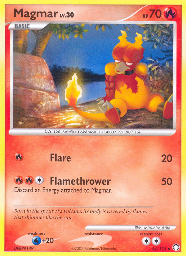 Magmar (54/123) [Diamond & Pearl: Mysterious Treasures] - Card Brawlers | Quebec | Canada | Yu-Gi-Oh!