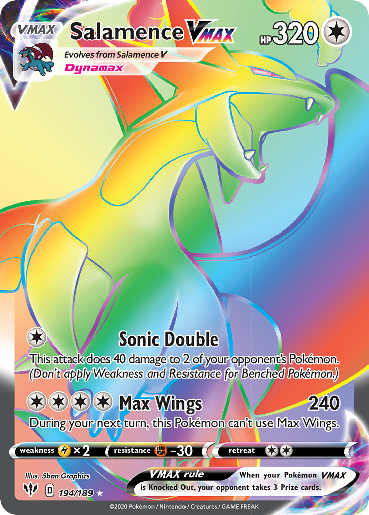 Salamence VMAX (194/189) [Sword & Shield: Darkness Ablaze] - Card Brawlers | Quebec | Canada | Yu-Gi-Oh!