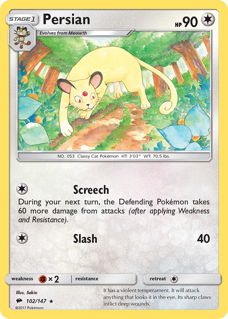 Persian (102/147) [Sun & Moon: Burning Shadows] - Card Brawlers | Quebec | Canada | Yu-Gi-Oh!