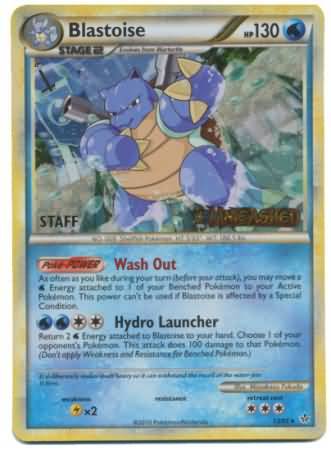 Blastoise (13/95) (Staff Prerelease Promo) [HeartGold & SoulSilver: Black Star Promos] - Card Brawlers | Quebec | Canada | Yu-Gi-Oh!