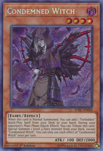 Condemned Witch [SOFU-EN028] Secret Rare - Yu-Gi-Oh! - Card Brawlers | Quebec | Canada |