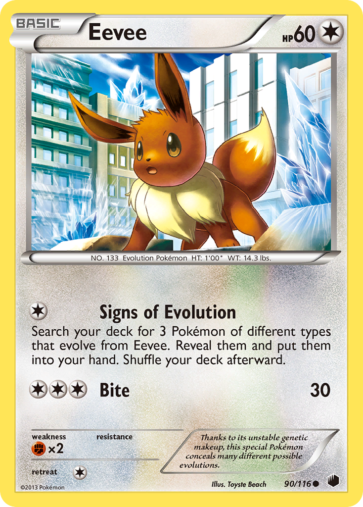 Eevee (90/116) [Black & White: Plasma Freeze] - Card Brawlers | Quebec | Canada | Yu-Gi-Oh!
