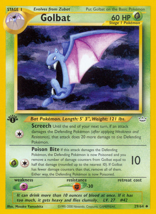 Golbat (29/64) [Neo Revelation 1st Edition] - Card Brawlers | Quebec | Canada | Yu-Gi-Oh!