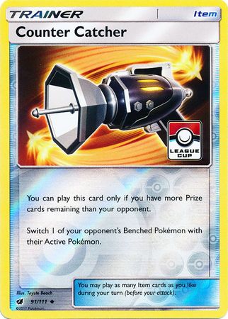 Counter Catcher (91/111) (League Promo) [Sun & Moon: Crimson Invasion] - Card Brawlers | Quebec | Canada | Yu-Gi-Oh!