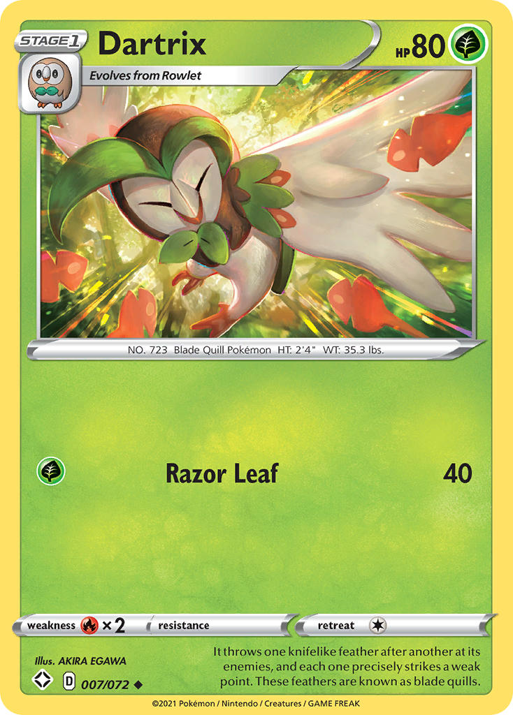 Dartrix (007/072) [Sword & Shield: Shining Fates] - Card Brawlers | Quebec | Canada | Yu-Gi-Oh!