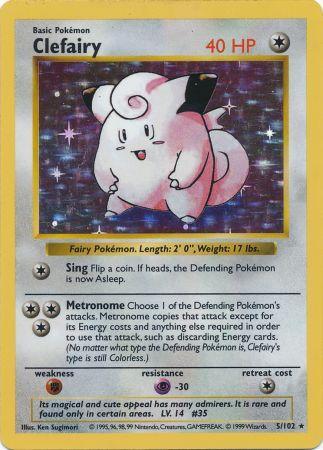 Clefairy (5/102) [Base Set Shadowless Unlimited] - Card Brawlers | Quebec | Canada | Yu-Gi-Oh!