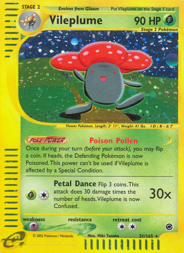 Vileplume (31/165) [Expedition: Base Set] - Card Brawlers | Quebec | Canada | Yu-Gi-Oh!