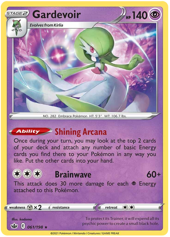 Gardevoir (061/198) (Theme Deck Exclusive) [Sword & Shield: Chilling Reign] - Card Brawlers | Quebec | Canada | Yu-Gi-Oh!