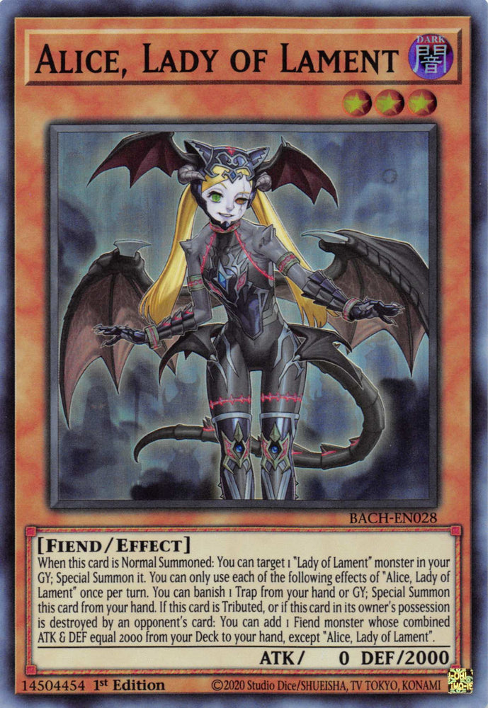 Alice, Lady of Lament [BACH-EN028] Super Rare - Card Brawlers | Quebec | Canada | Yu-Gi-Oh!