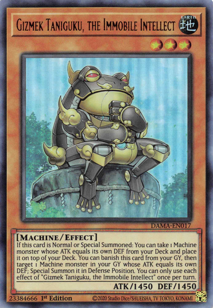 Gizmek Taniguku, the Immobile Intellect [DAMA-EN017] Ultra Rare - Card Brawlers | Quebec | Canada | Yu-Gi-Oh!