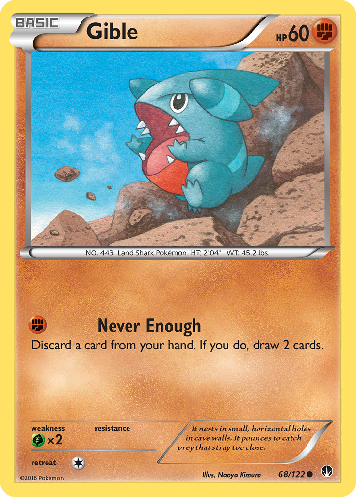 Gible (68/122) [XY: BREAKpoint] - Card Brawlers | Quebec | Canada | Yu-Gi-Oh!