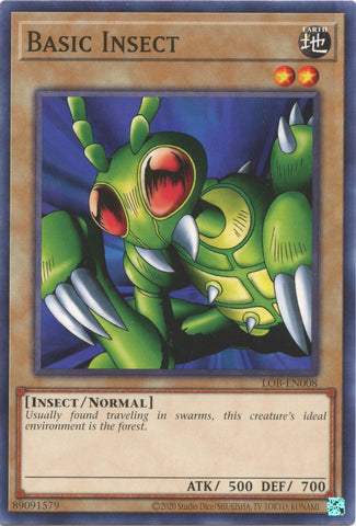 Basic Insect (25th Anniversary) [LOB-EN008] Common - Card Brawlers | Quebec | Canada | Yu-Gi-Oh!